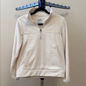 Billabong Off-White Quarter-Zip Fleece